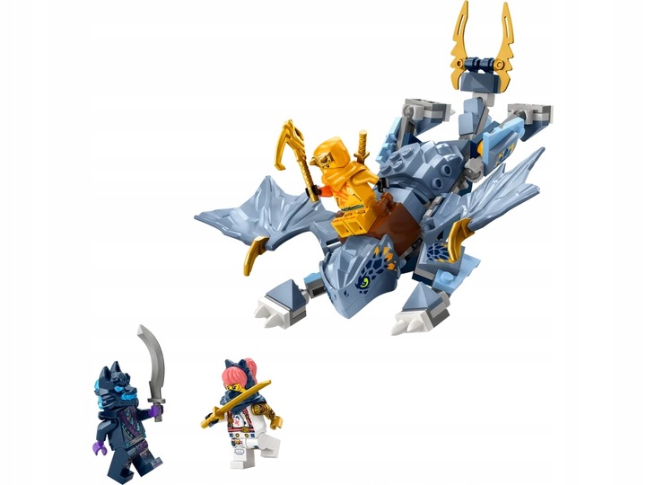 LEGO NINJA GO 71810 NIEBIESKI SMOK RUCHOMY SMOCZĄTKO FIGURKI RIYU FIGURKA