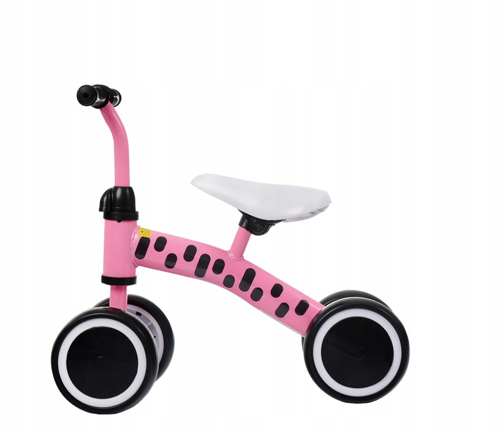 Dziecięcy rowerek biegowy Webben Zebra Różowy Jeździk dla dziewczynki