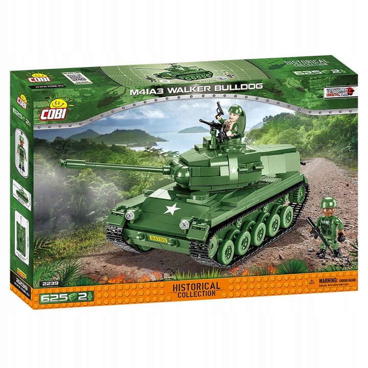 Klocki COBI-2239 Amerykański Czołg M41A3 WALKER BULLDOG