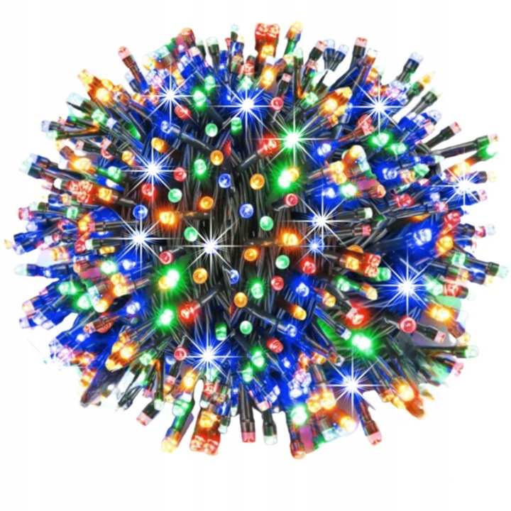LAMPKI CHOINKOWE 500 LED ZEWNĘTRZNE WEWNĘTRZNE OZDOBY ŚWIĄTECZNE ŚWIATEŁKA