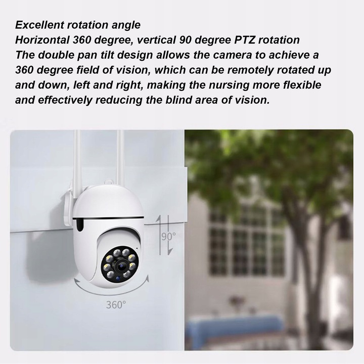 1080P WIFI INTELIGENTNA KAMERA IP ŻARÓWKA