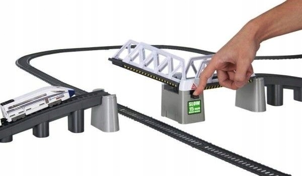 Kolejka elektryczna OGROMNY TOR MOST TUNEL 914cm Pociąg na baterie XXL