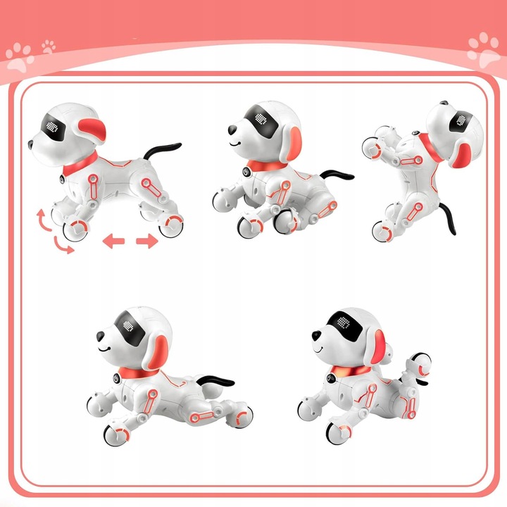 PIESEK ROBOT INTERAKTYWNY ZDALNIE STEROWANY GŁOSEM PROGRAMOWANY KOMENDY