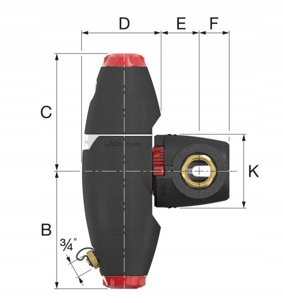 FLAMCO XSTREAM VENT-CLEAN 1F 1'' SEPARATOR - 11062