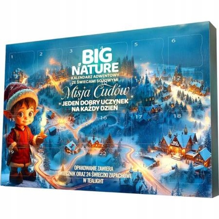 Big Nature Kalendarz adwentowy ze świeczkami Misja Cudów 240 g
