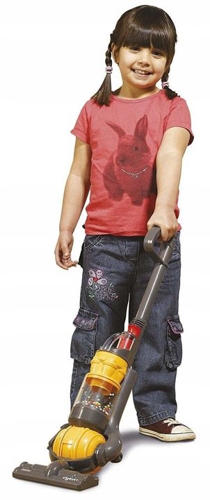Pionowy odkurzacz Dyson dla dzieci zabawkowy z funkcją ssania Casdon 63 cm