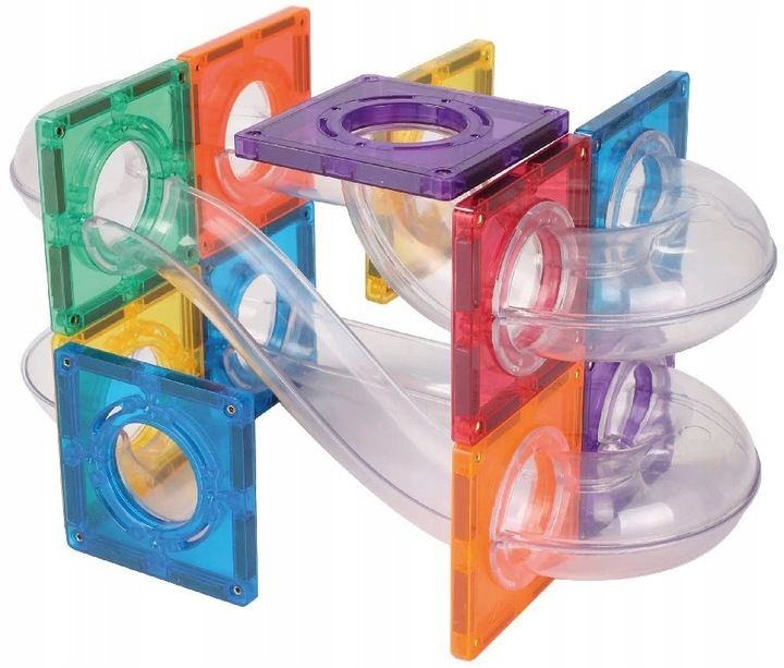 CLEVERCLIXX KLOCKI MAGNETYCZNE TOR WYŚCIGOWY KULODROM BALL RUN 60 EL.