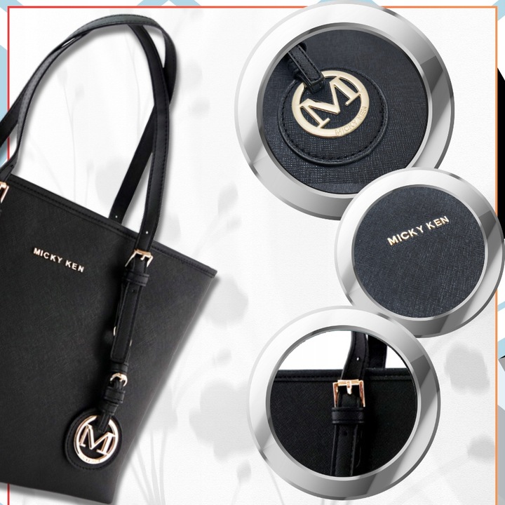 DAMSKA SKÓRZANA POJEMNA TORBA A4 TOREBKA Czarna miejska klasyczna na ramię