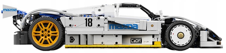 KLOCKI CADA MAZDA 787B AUTO SPORTOWE 50 CM 1:10 WYŚCIGÓWKA 1797 ELEMENTÓW