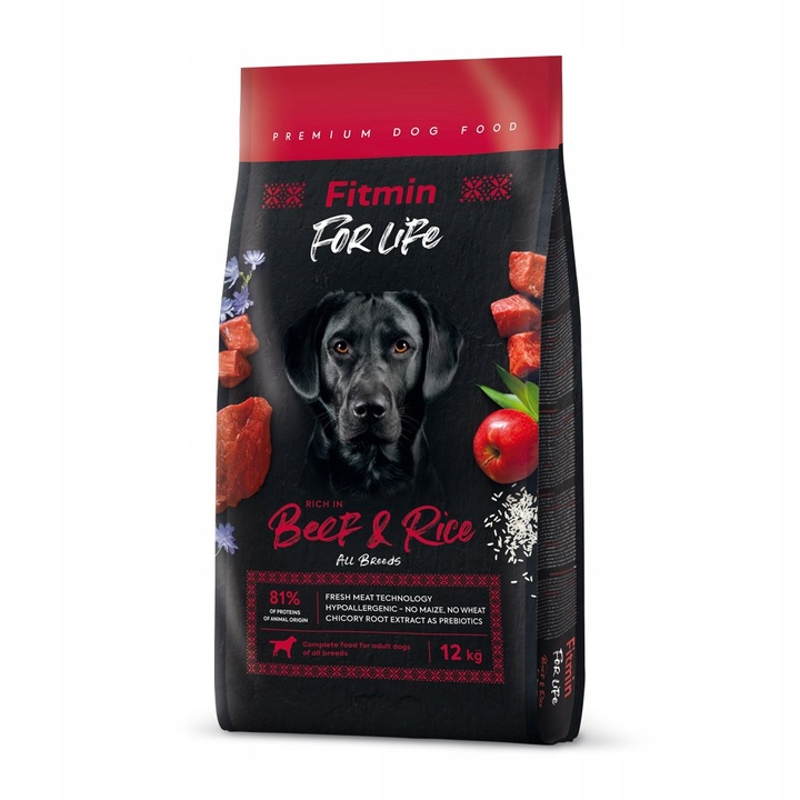 Fitmin For Life Beef & Rice 12kg