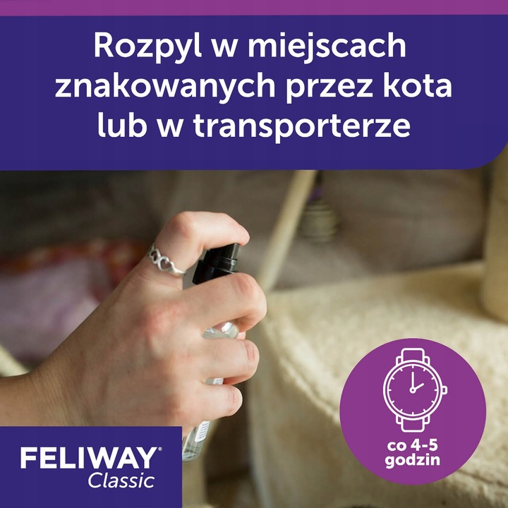 Feliway Classic Spray 60 ml Feromony relaksacyjne