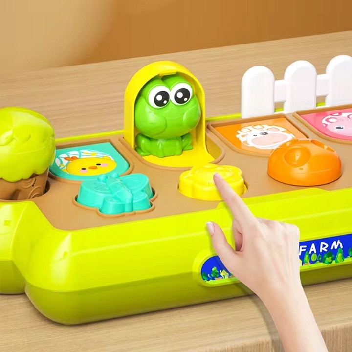 WYSKAKUJĄCE ZWIERZĄTKA ZABAWKA EDUKACYJNA POP-UP INTERAKTYWNA DLA DZIECI