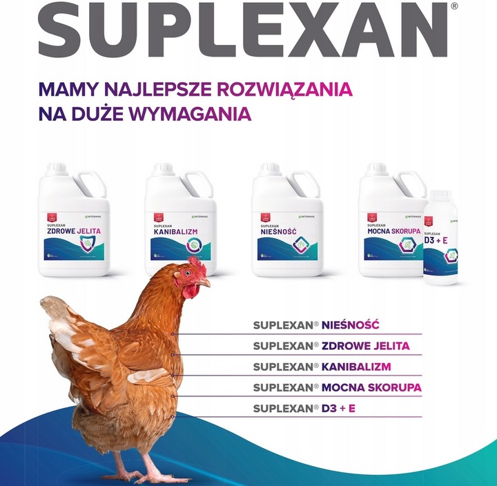 SUPLEXAN NIEŚNOŚĆ 1 l Witaminy dla Kur Niosek Poprawiają Nieśność