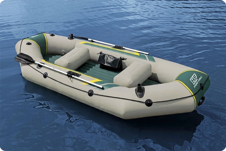 BESTWAY 65160 PONTON RANGER ELITE X3 RAFT SET 3 OS. POMPKA + WIOSŁA