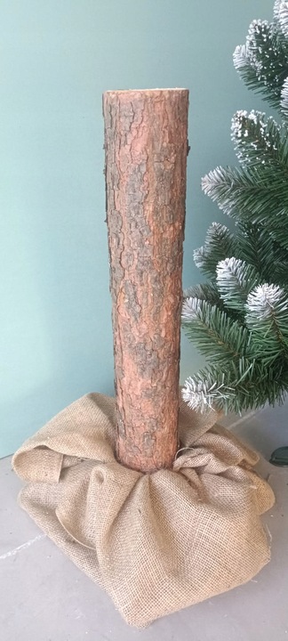 Stojak, pień sosnowy do choinki sztucznej na pniu 40 cm + juta gratis