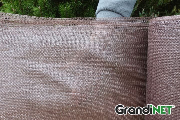 Siatka Osłonowa 1,5x15m 80% Brązowa Przed Wiatrem Sąsiadami Na Panele Płot