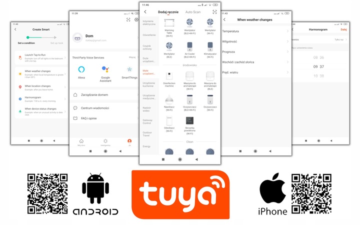 Głowica Termostatyczna Grzejnika Termostat Sterownik SMART Zigbee 3.0 Tuya