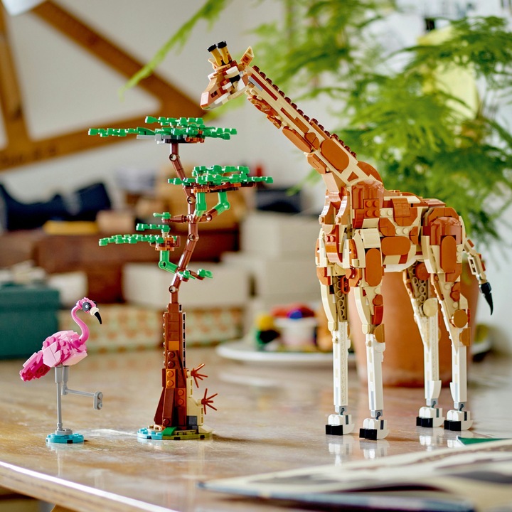 LEGO Creator 3w1 Ruchome Figurki Dzikie zwierzęta z safari 31150 Żyrafa Lew