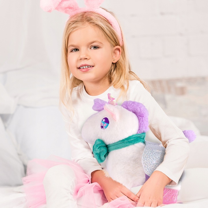 JEDNOROŻEC INTERAKTYWNY MASKOTKA KONIK CHODZI NA SMYCZY NA BATERIĘ