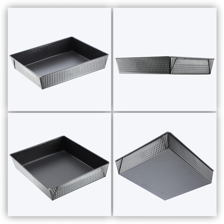 BLACHA FORMA DO PIECZENIA CIASTA BLASZKA PROSTOKĄTNA XXL ZESTAW BLACH 3szt