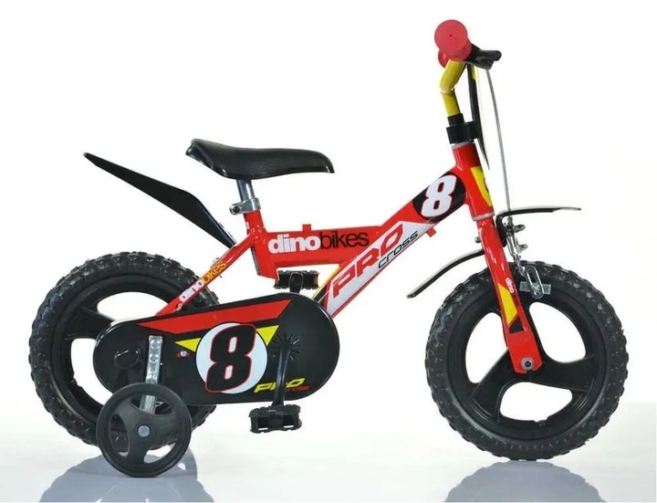 Rower dziecięcy Dino 123GLN czerwony 12"