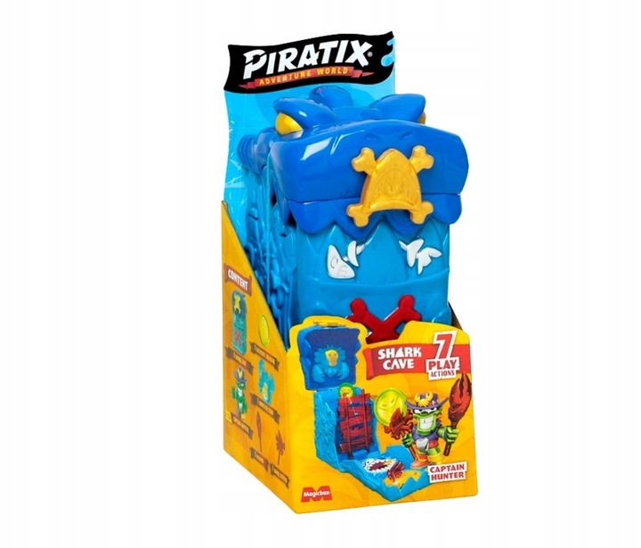 PIRATIX Secret Cave SKULL Jaskinia + Figurka CAPITAN HUNTER Zestaw 3+