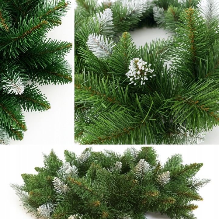 WIANEK ŚWIĄTECZNY GĘSTY OZDOBA ŚWIĄTECZNA NA DRZWI STÓŁ WIENIEC ZIELONY 65