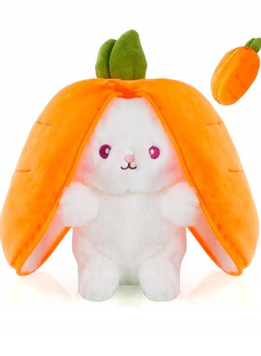MASKOTKA PLUSZAK KRÓLIK MARCHEWKA 25CM
