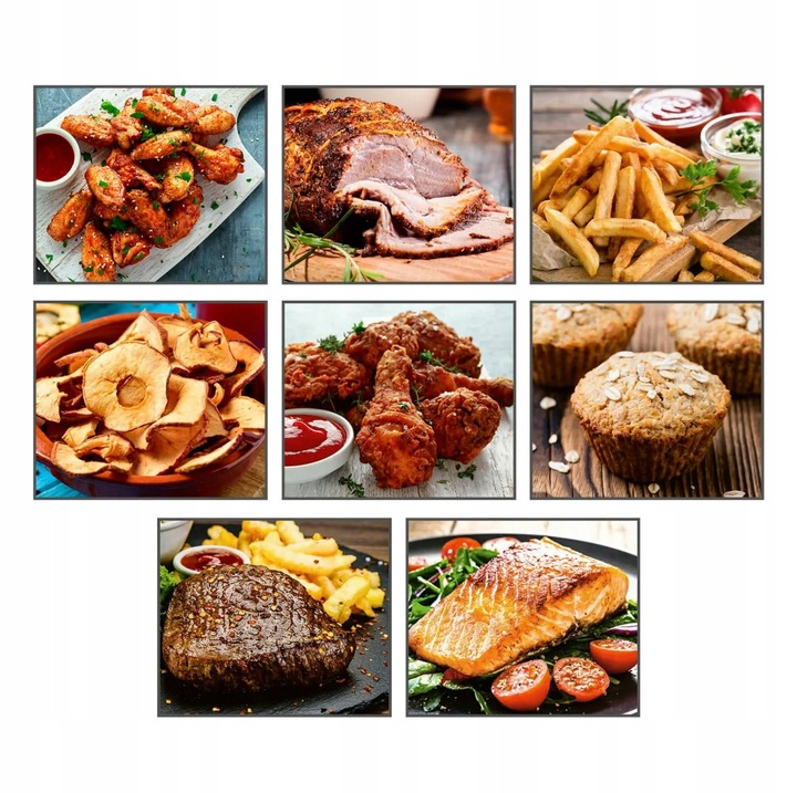 Frytkownica Air Fryer 4,5L LED 1450W 8 PROGRAMÓW