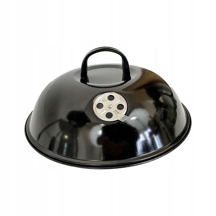 GRILL OGRODOWY WĘGLOWY OKRĄGŁY PRZENOŚNY POKRYWA RUSZT + 4 x MATA BBQ