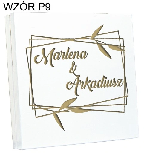 PUDEŁKO NA PIENIĄDZE PREZENT ŚLUBNY DLA MŁODEJ PARY NOWOŻEŃCÓW GRAWER