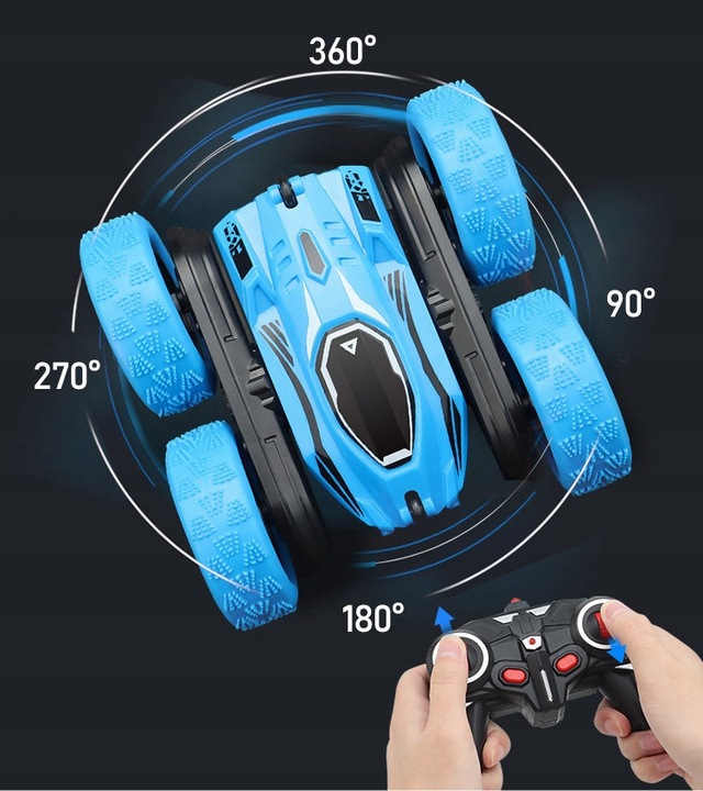 AUTO TWISTER SAMOCHÓD ZDALNIE STEROWANY NA PILOT DLA DZIECI AKROBATA