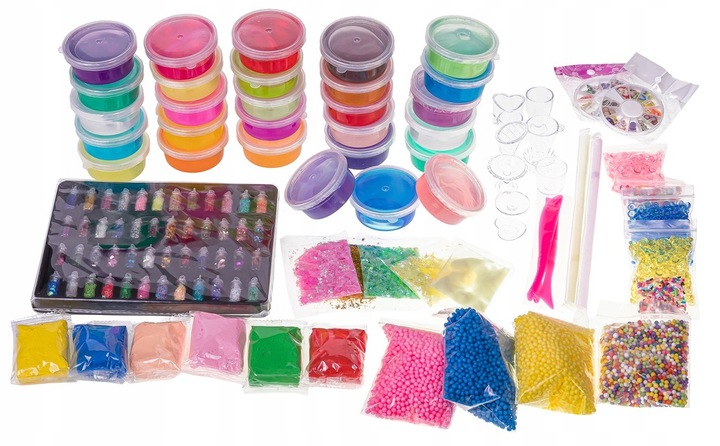ZESTAW DO ROBIENIA SLIME FABRYKA LABORATORIUM XXL SLIME BOX GLUT JUMBO