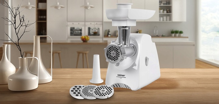 ZELMER MOCNA MASZYNKA DO MIELENIA MIĘSA ZMM5801P 2200W ZOSIA Made in Poland