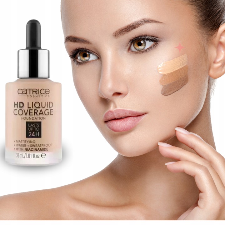 CATRICE HD Liquid Coverage podkład 030 Sand Beige CATRICE podkład