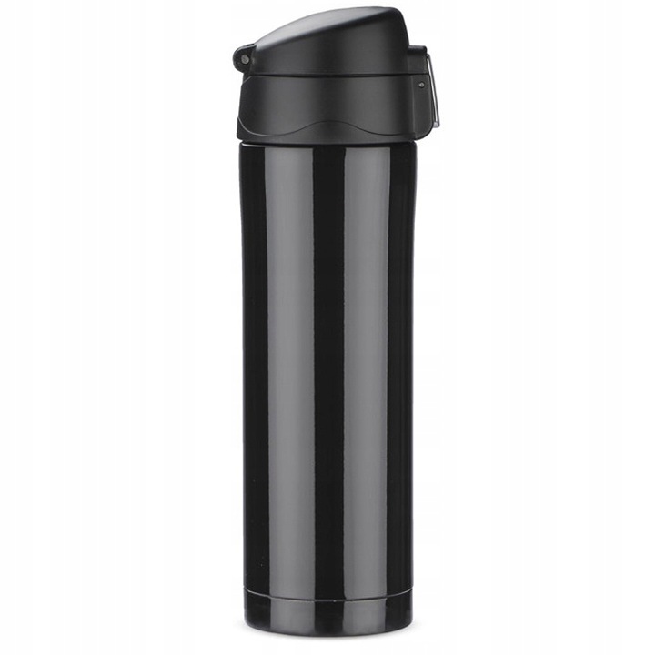 KUBEK TERMICZNY TERMOS NA KAWĘ HERBATĘ DO SAMOCHODU 440 ml PREZENT CZARNY