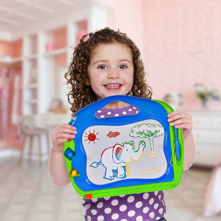 ZNIKOPIS TABLICA MAGNETYCZNA KOLOROWA DO MALOWANIA ZNIKOPIS STEMPELKI