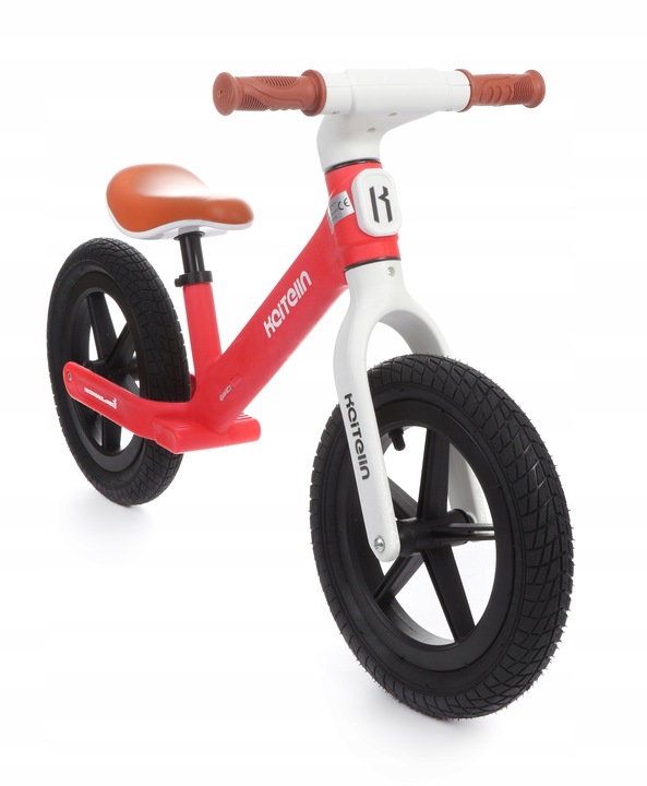 Rowerek biegowy Moderni-08 czerwony pompowane koła