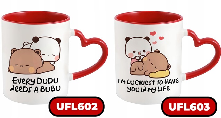 KUBEK PREZENT MISIE BUBU I DUDU CUTE BEAR LOVE MIŚ