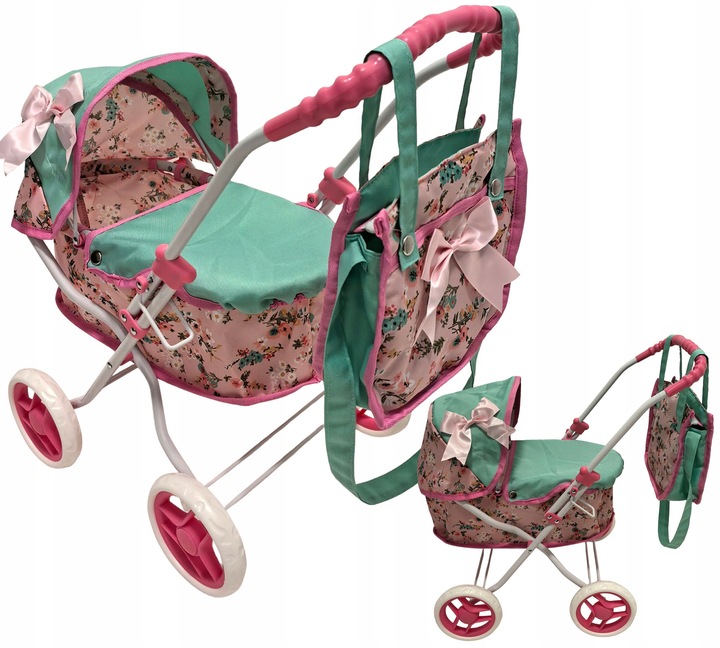 WÓZEK WÓZECZEK DLA LALEK GŁĘBOKI GONDOLA + TORBA