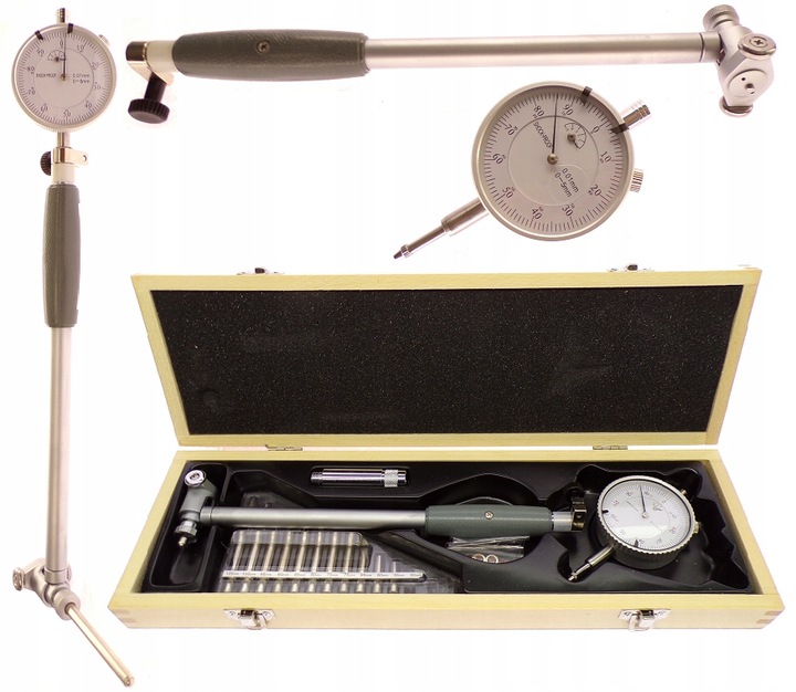 ŚREDNICÓWKA ZEGAROWA 50-160 50 - 160 0,01 CZUJNIK ZEGAROWY DO CYLINDRÓW