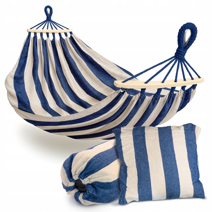 HAMAK OGRODOWY 2 OSOBOWY BRAZYLIJSKI XXL MOCNY HUŚTAWKA PAŁĄK DUŻY + TORBA