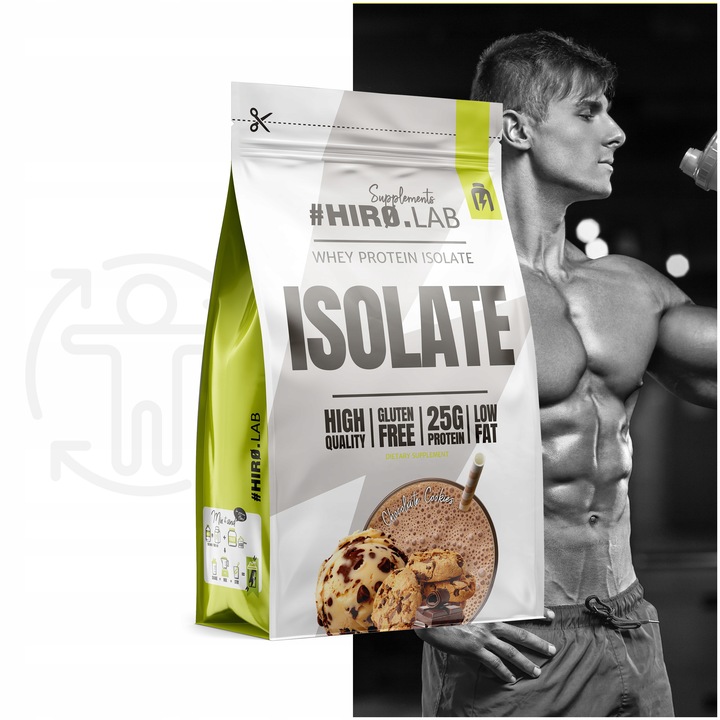 Izolat Białka BIAŁKO 700 g WPI Whey Protein Isolate Czekolada ciastko HIRO