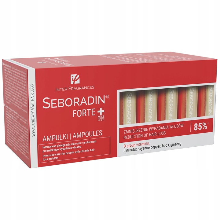 Seboradin Forte przeciw wypadaniu włosów ampułki 5,5 ml x 14 ampułek