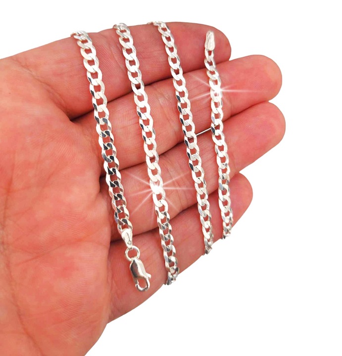 BRANSOLETKA SREBRNA MĘSKA 925 PEŁNA WŁOSKA PANCERKA NA PREZENT + GRAWER