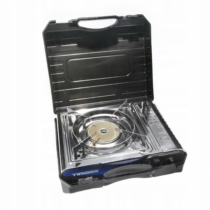 Kuchenka turystyczna Tiross TS-266 ceramiczny palnik srebrna 1650 W