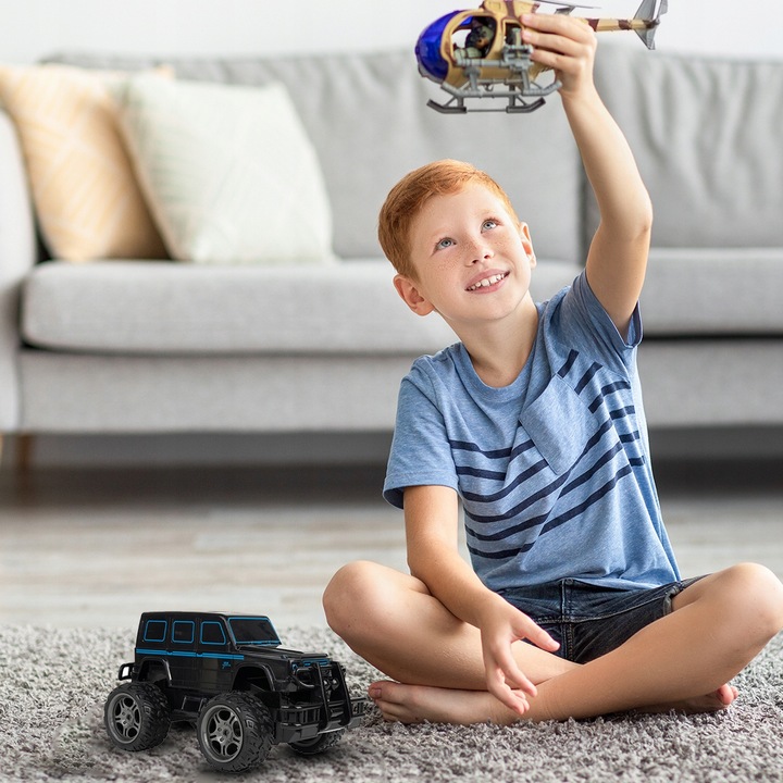 SAMOCHÓD TERENOWY AUTO ZDALNIE STEROWANE SWAT PILOT ŁADOWARKA USB HUMMER