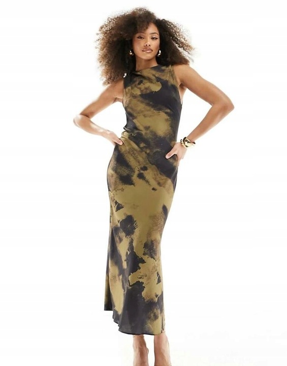 MIDI DRAPOWANA SUKIENKA WZÓR ZUN NH2__S