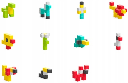 PIXIO KLOCKI MAGNETYCZNE 50 SZTUK DESIGN SERIES