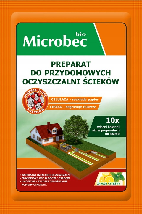 Microbec Bio preparat do przydomowych oczyszczlni ścieków 35g x18szt.